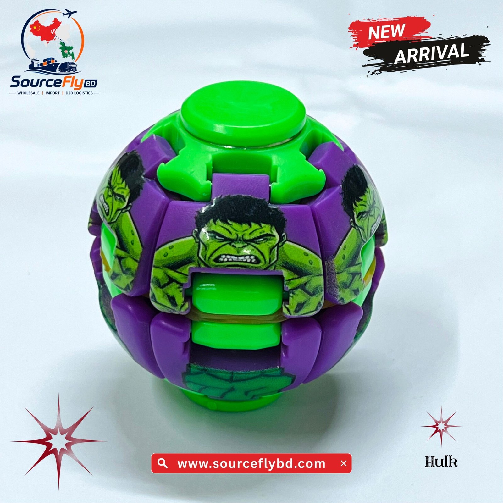 Hulk Press Gyro Ball Fidget Toy