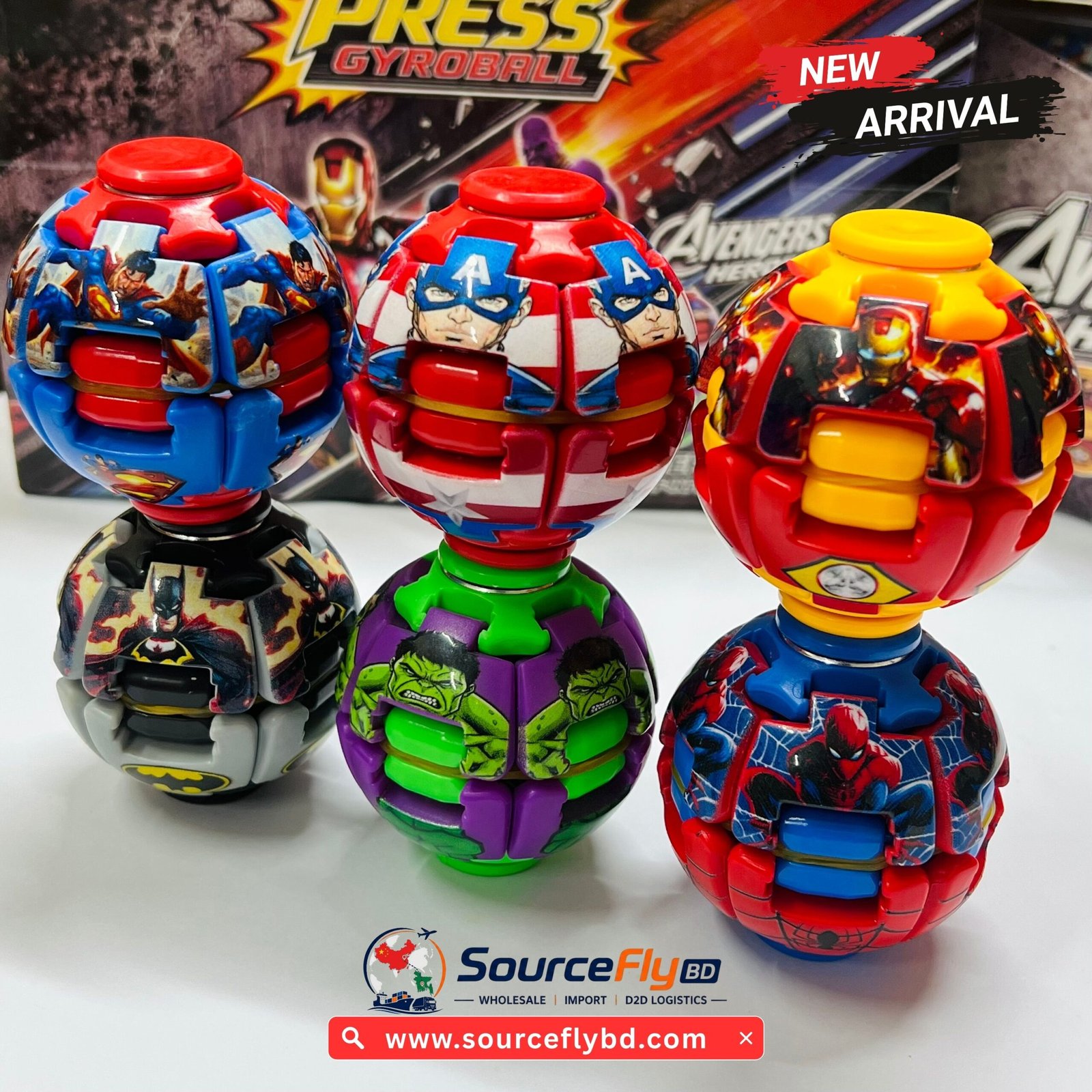 Press Gyro Ball Fidget Spinner Toy - Image 8