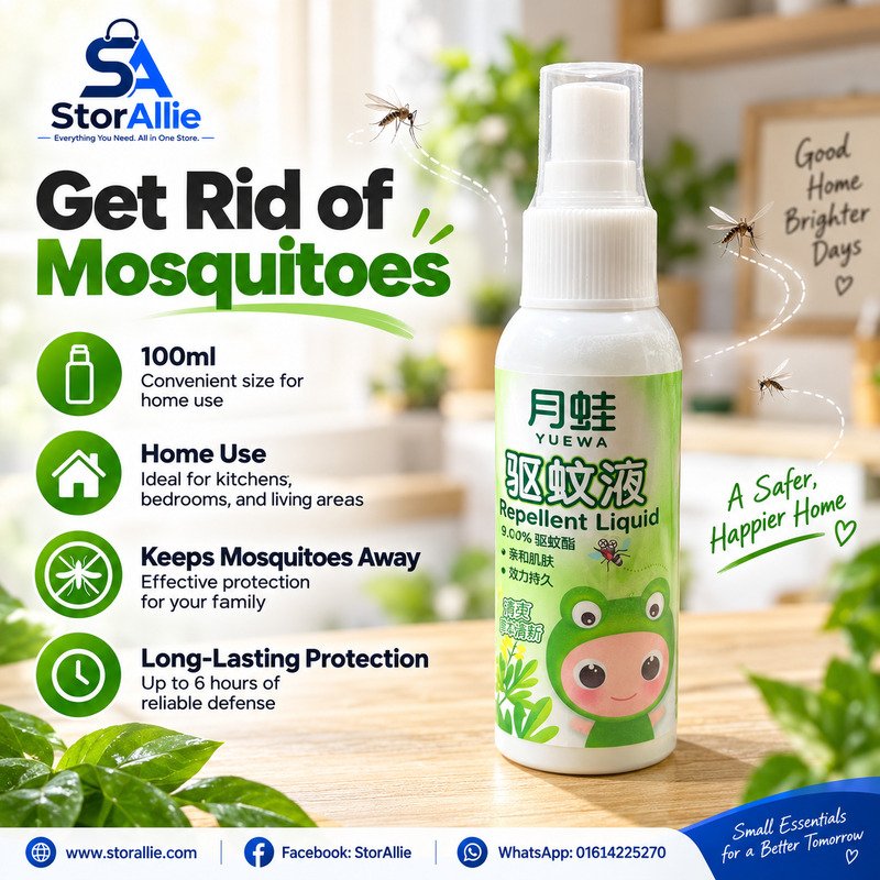 YUEWA Mosquito Repellent Liquid Spray – 100ml - Image 3